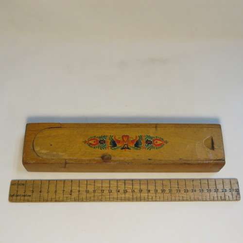 Vintage Pencil case in beachwood - 1960's