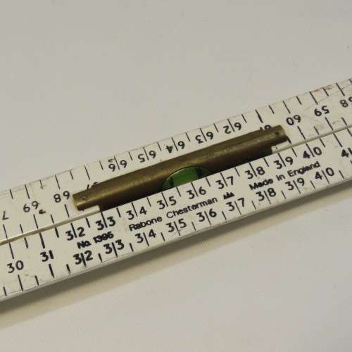 Rabone Chesterman vintage yard stick foldable with level