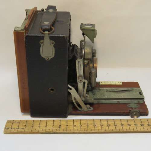 Antique Tudor camera 1905-1908 - With plate attachment - Well used