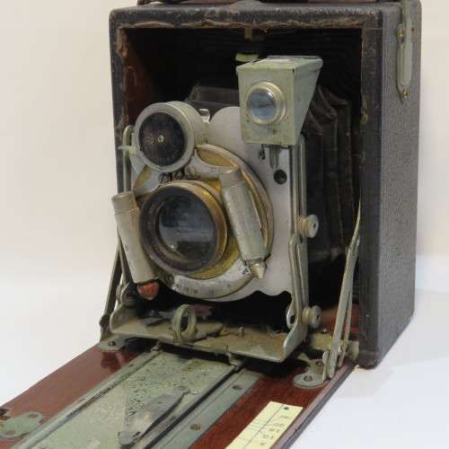 Antique Tudor camera 1905-1908 - With plate attachment - Well used
