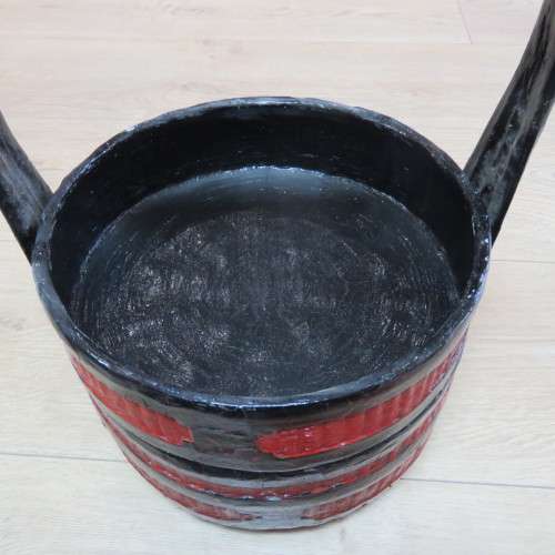 Chinese red, black and gold wedding basket - Top 28 x 28 cm - 46 cm High