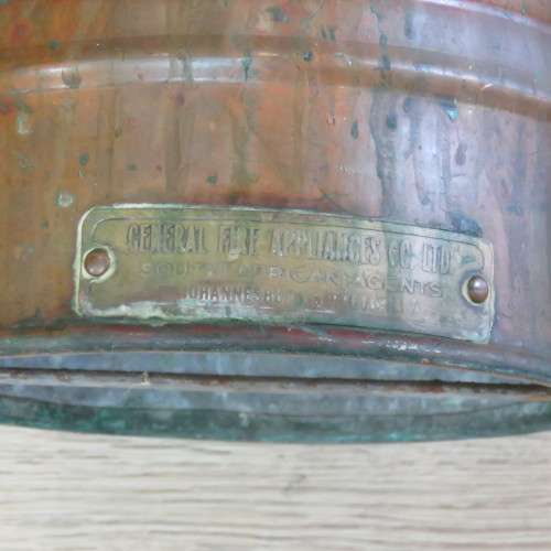 Antique Patrol Fire Extinguisher - Elmira New York - Issued by Central Fire Appliances South Africa