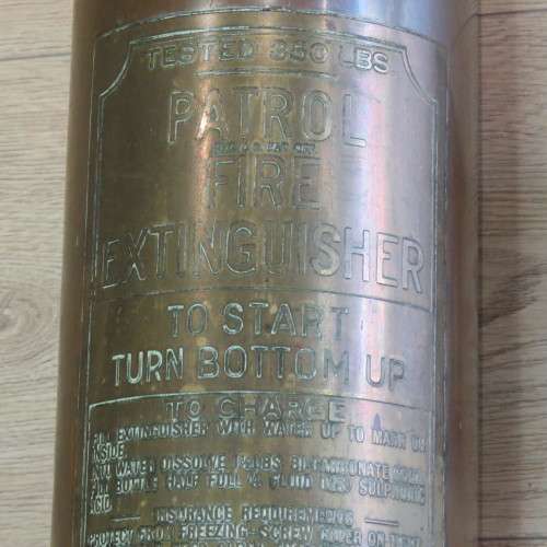 Antique Patrol Fire Extinguisher - Elmira New York - Issued by Central Fire Appliances South Africa