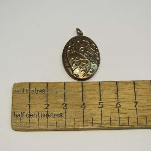 Antique plated locket