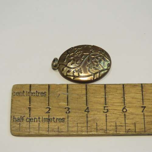 Antique plated locket