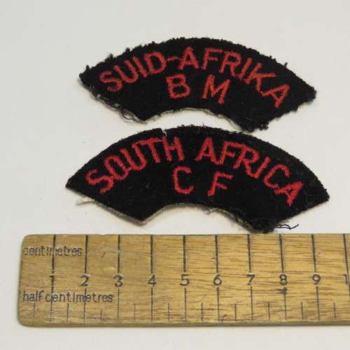 SA Navy shoulder title pair - Burgermag - Citizen`s Force