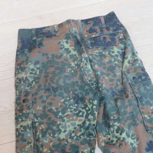 German Army Flecktarn camo combat trousers - Size 36 - Inner leg 83 cm