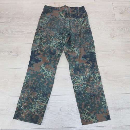 German Army Flecktarn camo combat trousers - Size 36 - Inner leg 83 cm