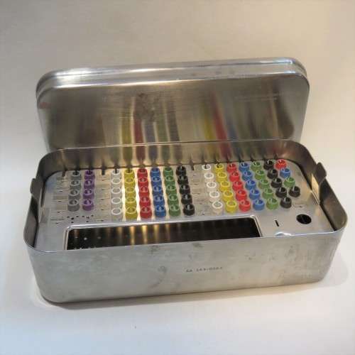 Dental sterilization case - SADF - Also called Eudobox - Stainless steel