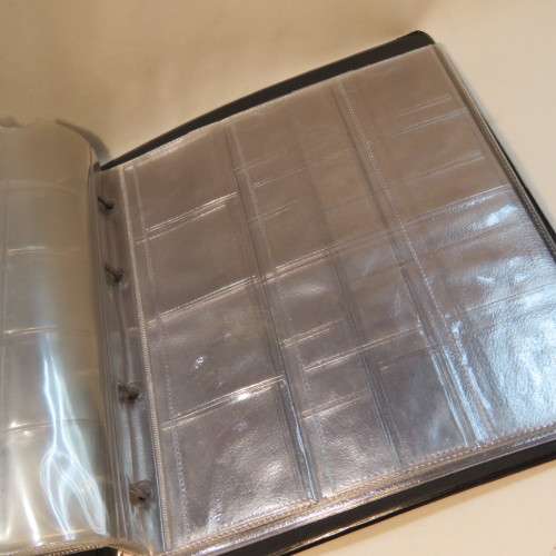 Vintage coin Album with 8 pages - Coins and notes