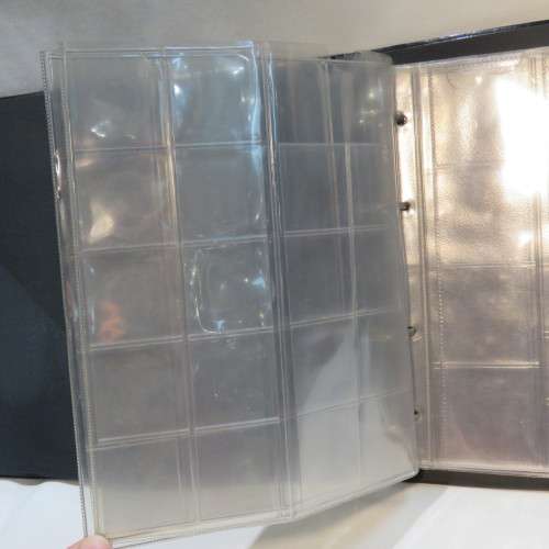Vintage coin Album with 8 pages - Coins and notes