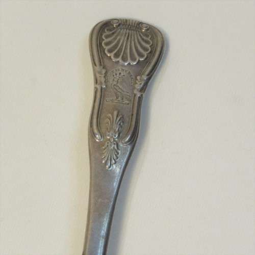 Scottish Edinburgh silver spoon - Possibly 1822 - Unknown maker JM - 48 grams