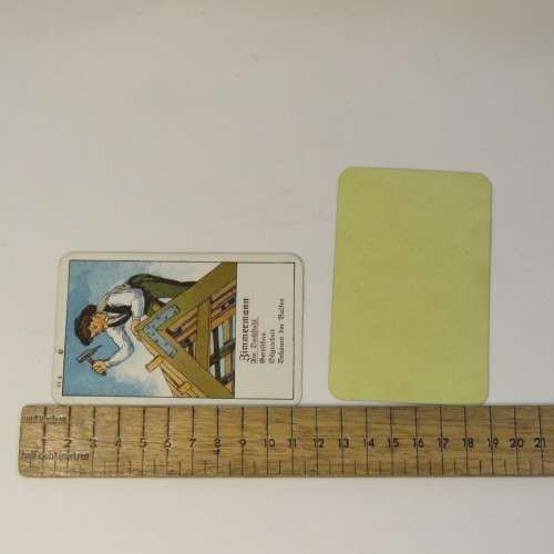 Hafried Quartettspiele antique card game with rules