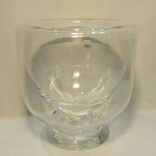 Vintage VAS VITREUM crystal insulated decanter / ice holder