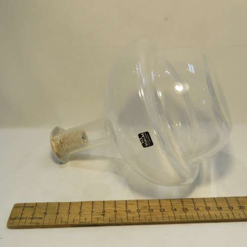 Vintage VAS VITREUM crystal insulated decanter / ice holder