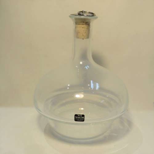 Vintage VAS VITREUM crystal insulated decanter / ice holder