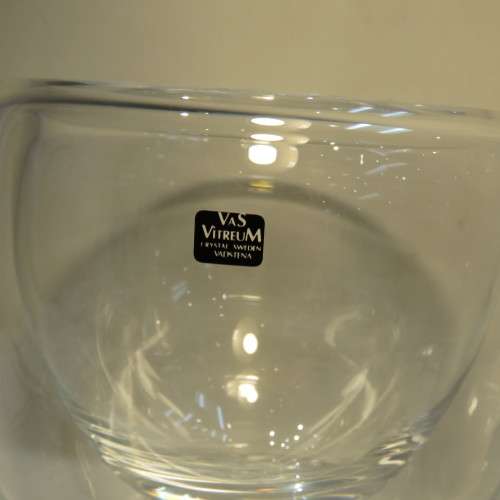 Vintage VAS VITREUM crystal insulated decanter / ice holder