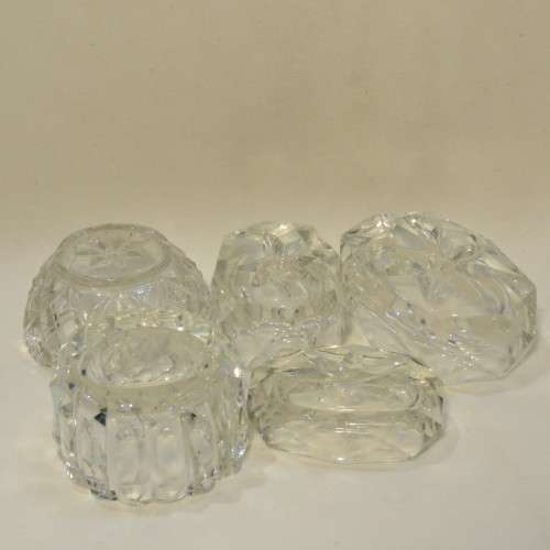 Lot of 5 antique salt cellars