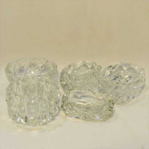 Lot of 5 antique salt cellars