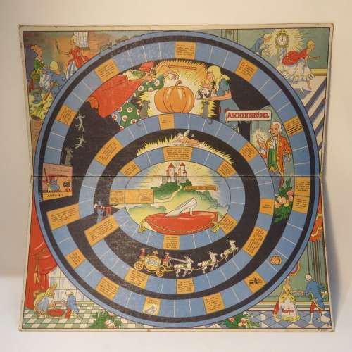 Vintage Aschenbrödel (Aspoestertjie/Cinderella) board game - Size 35 x 35 cm