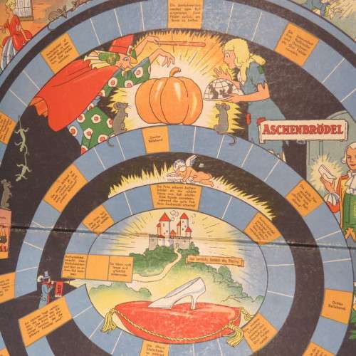 Vintage Aschenbrödel (Aspoestertjie/Cinderella) board game - Size 35 x 35 cm