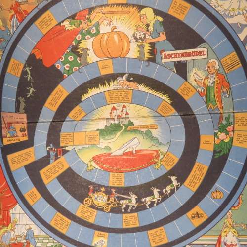 Vintage Aschenbrödel (Aspoestertjie/Cinderella) board game - Size 35 x 35 cm