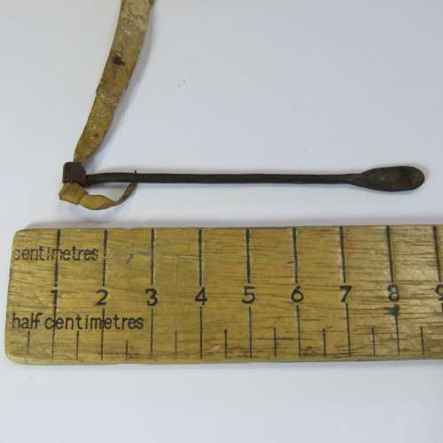 Wooden Opium/snuff vessel and spoon