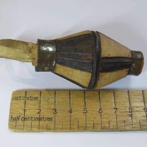 Wooden Opium/snuff vessel and spoon