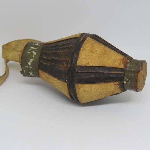 Wooden Opium/snuff vessel and spoon