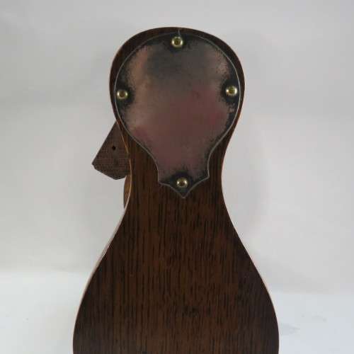 Edwardian Oak Tantalus with silver trimmings - Only 1 decanter plus 3 tops