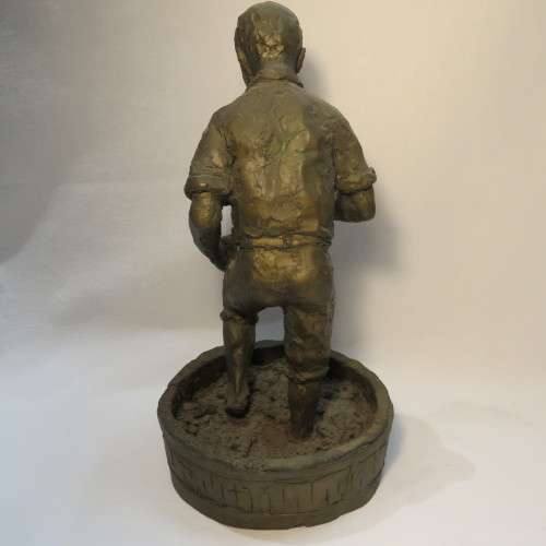 Set of Bronzed resin sculptures of winemakers by Miriam Schwartz