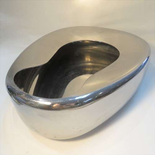 Vintage SADF bedpan - Stainless steel