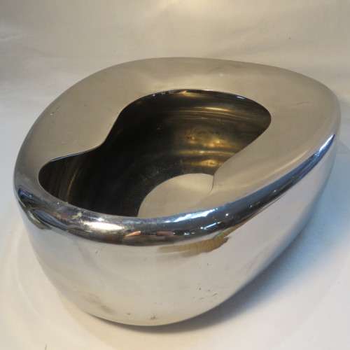 Vintage SADF bedpan - Stainless steel