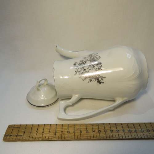 German made coffee pot - For a Jubilee couple early 1900`s - Fine porcelain