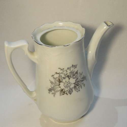 German made coffee pot - For a Jubilee couple early 1900`s - Fine porcelain