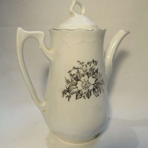 German made coffee pot - For a Jubilee couple early 1900`s - Fine porcelain