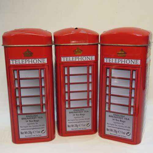 Lot of 3 savings boxes - With English breakfast tea inside