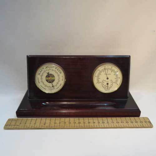 Barometer thermostat pen stand for desk