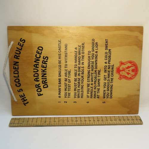 Bar Ornament - 5 Golden rules for advanced drinkers