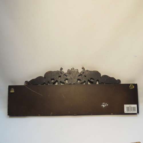 Elephant themed coat hanger plaque