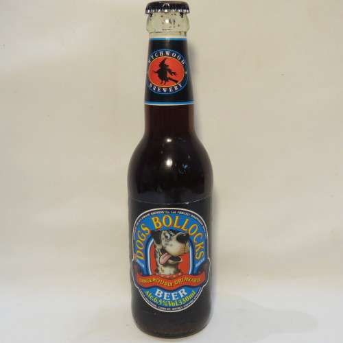 Dog's Bollocks beer bottle - Still sealed - Not to be consumed