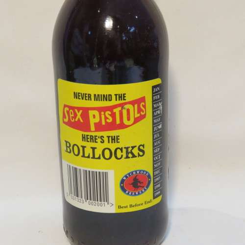 Dog's Bollocks beer bottle - Still sealed - Not to be consumed