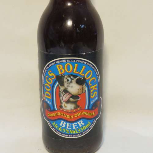 Dog's Bollocks beer bottle - Still sealed - Not to be consumed