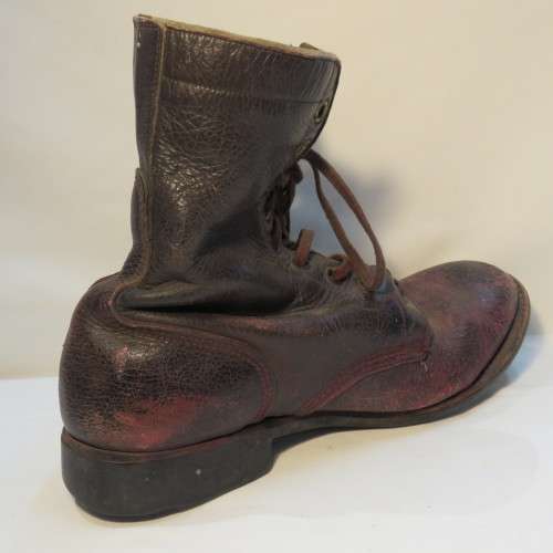 Pair of early SADF leather boots - Looks like size 8