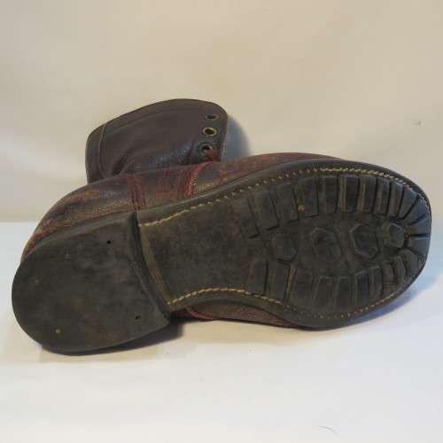 Pair of early SADF leather boots - Looks like size 8