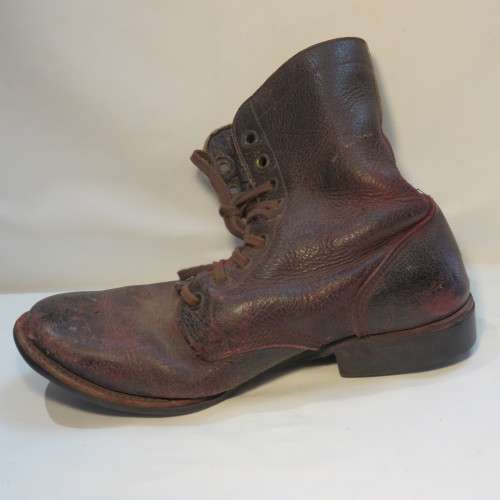Pair of early SADF leather boots - Looks like size 8