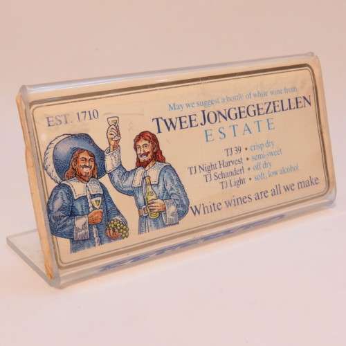 Twee Jongegezellen restaurant reserved sign - Wonder who pinched this
