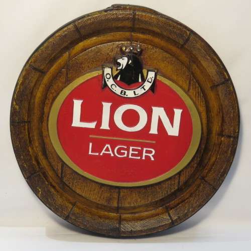 Vintage Bar wall hanging decoration plaque - Lion Lager