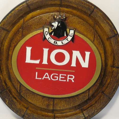 Vintage Bar wall hanging decoration plaque - Lion Lager