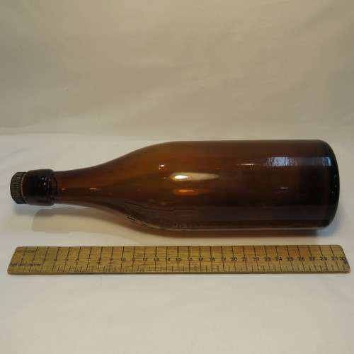 Quart SA Breweries bottle - Antique - With Lion Lager stopper